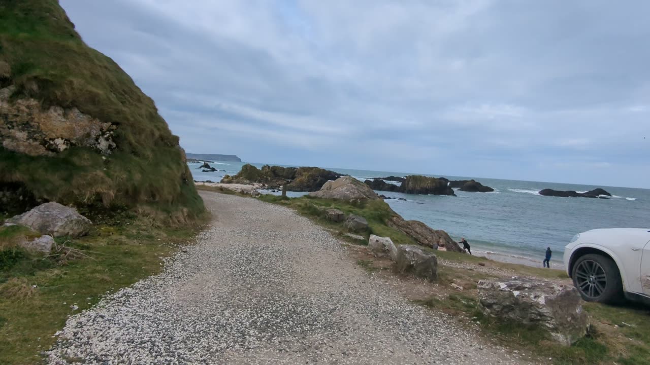 Ballintoy cave and beach