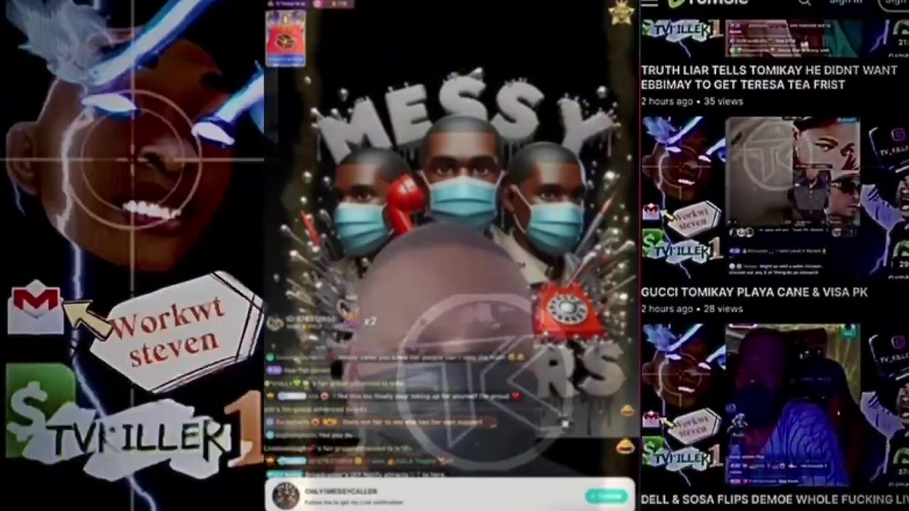 MESSY CALLER ADDRESS TOMIKAY & THE TOM CAT pt1