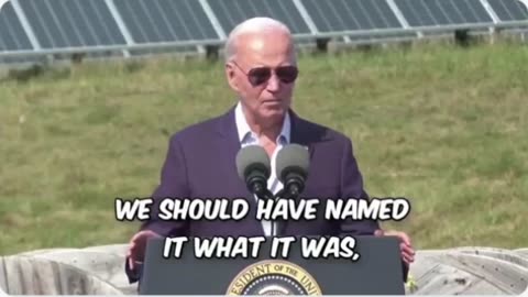 Joe Biden Admits Inflation Reduction Act Scam