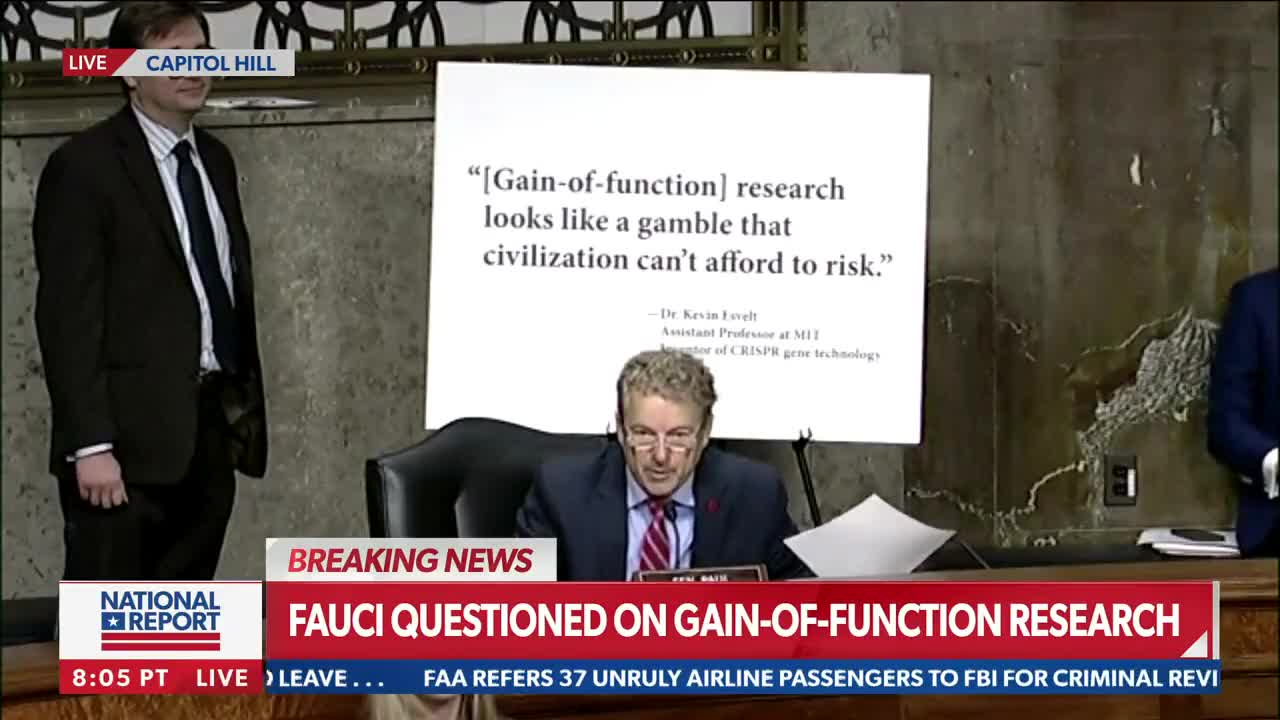 Senator Rand Paul to Dr. Fauci: “You appear to have learned nothing from this pandemic"