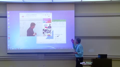 Prank Math Professor Fixes Projector Screen