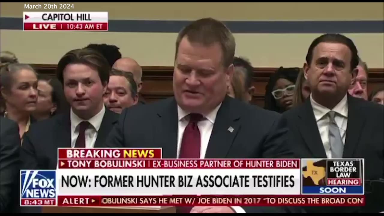 Tony Bobulinski | "Joe Biden was an active aware enabler. Joe Biden is a serial liar, James Biden can’t keep his lies straight under oath and Hunter Biden…a Drug Addict facing 12 Counts…” - Tony Bobulinski