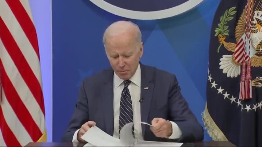 White House Cuts Audio as Biden Stares Bizarrely in Response to Questions