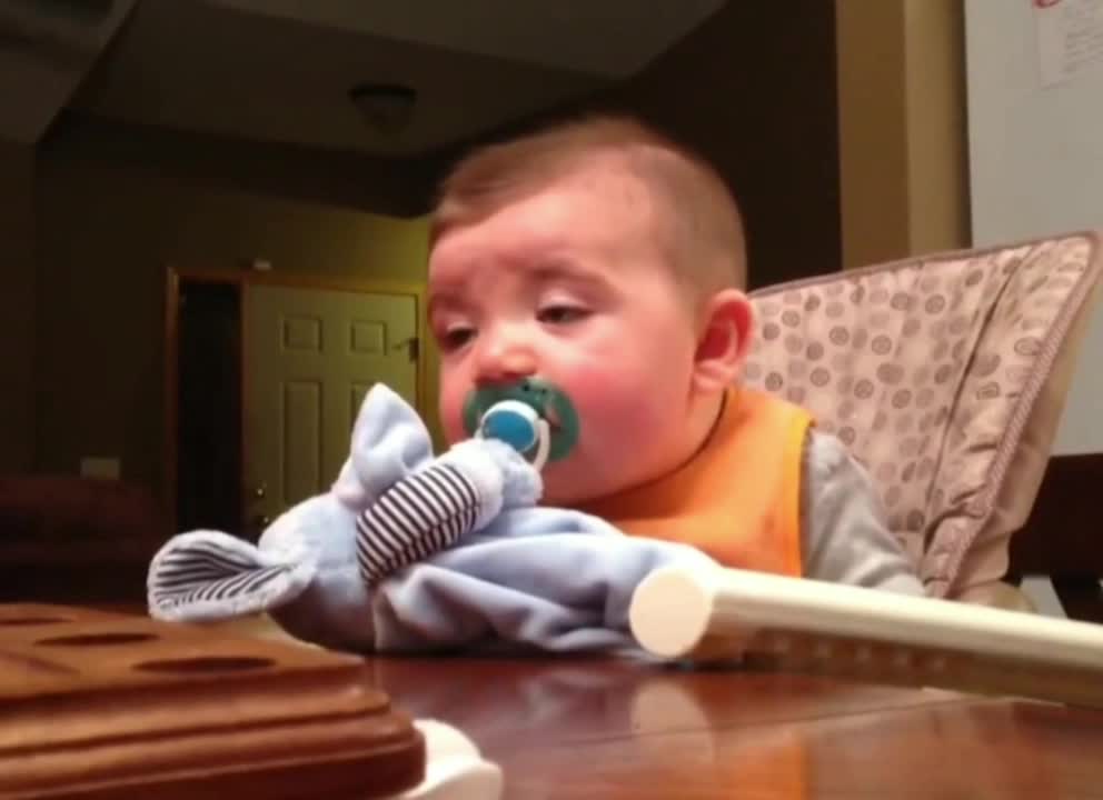 Cute and funny asleep baby video