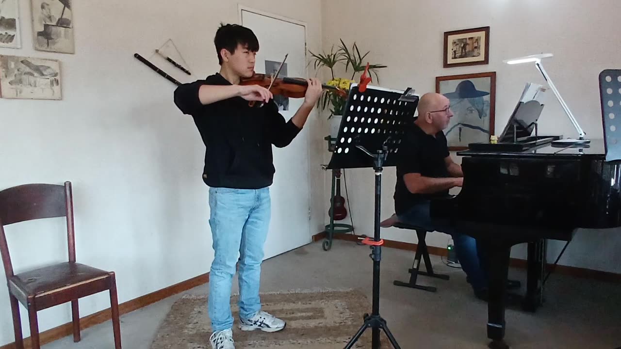 Wieniawsky Concerto no 2. 2nd movement - Ryo Nitta (Violin) & Frank Sturgess (Piano) 3 August 2024.