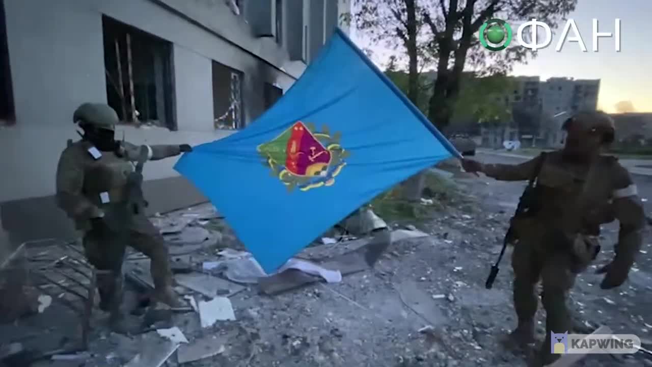 City of Popasnaya, which was taken under the full control of Russian troops today