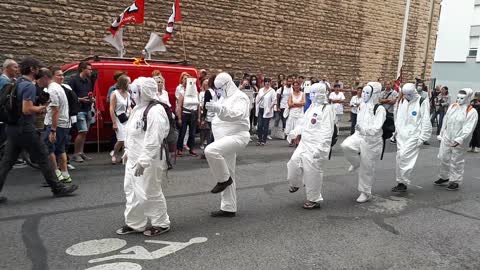 Les Masques BLancs Lyon devant l'ARS 14 septembre