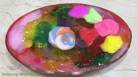 Mixing Baby Oil into Store Bought Slime _ Slimesmoothie _ Satisfying Slime Video (1)