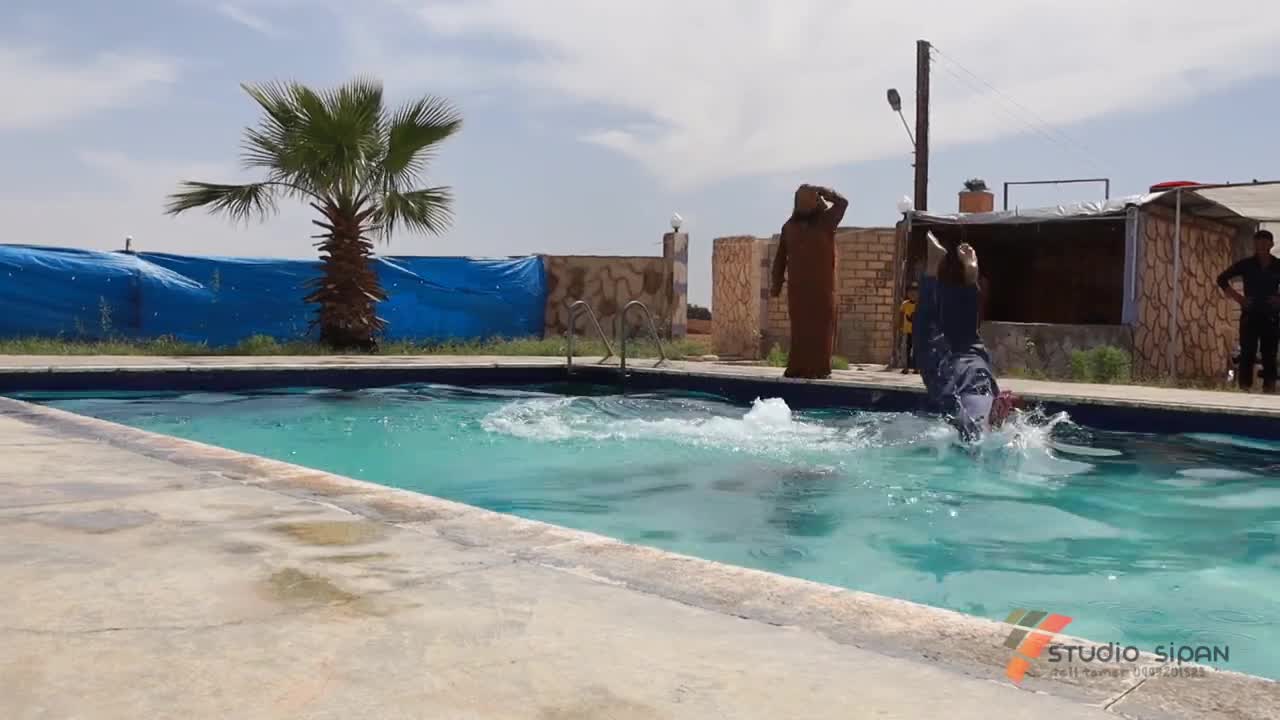 swimming funny