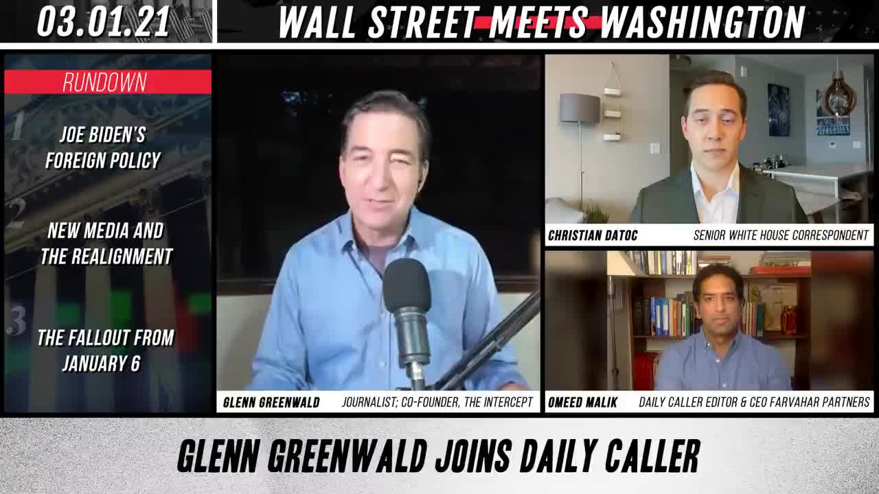 Glenn Greenwald Discusses Socialism With The Daily Caller