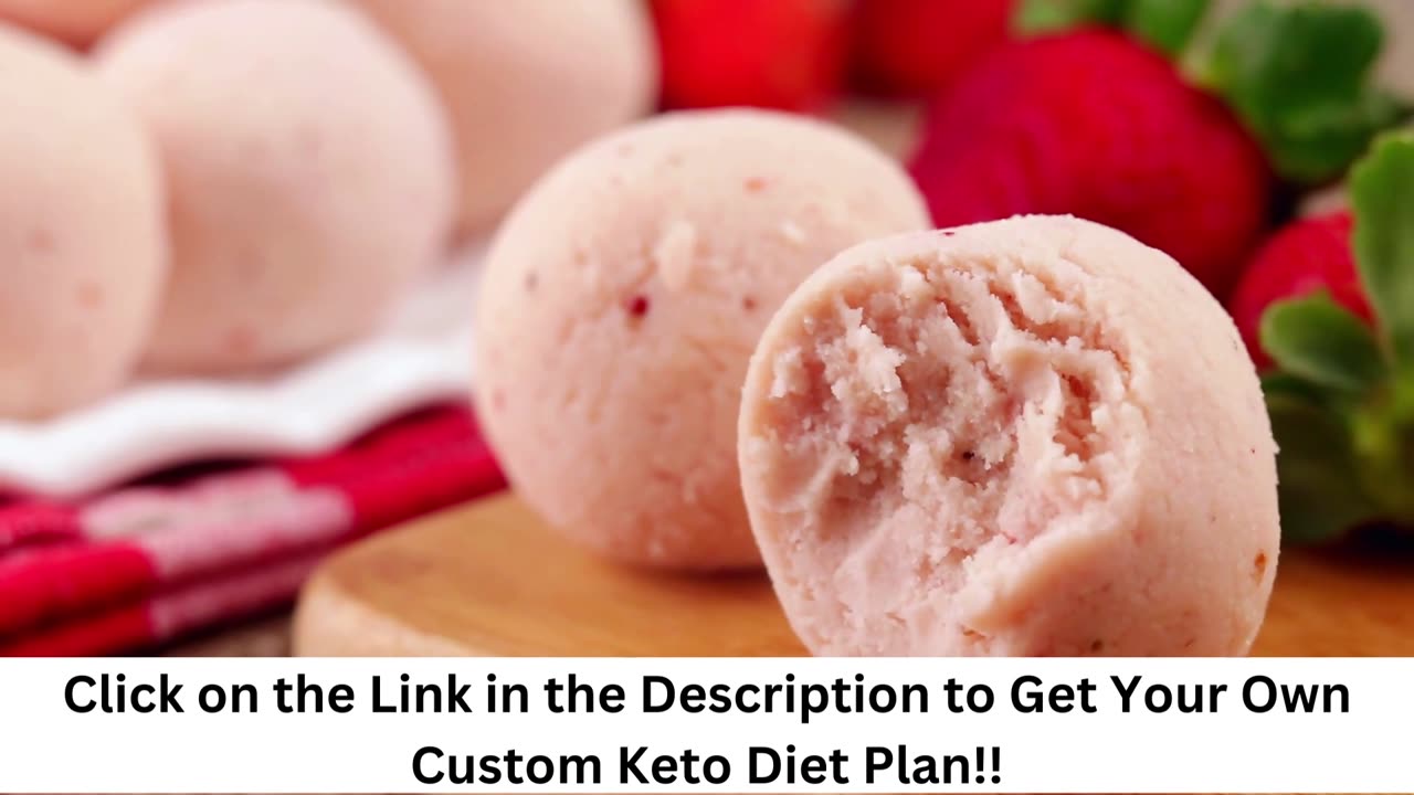 Keto Strawberry Cheesecake Fat Bombs