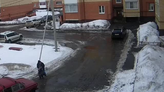 Mother Miraculously Saves Child From Falling Snow