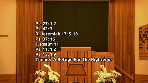 A Refuge For The Righteous