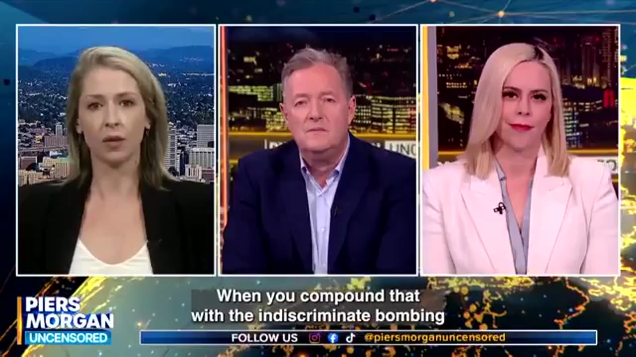 What is happening in Gaza summed up while a stunned Piers Morgan sits in silence.