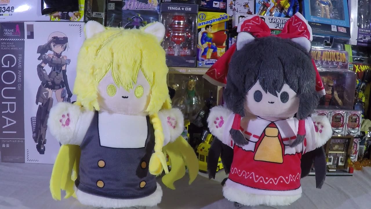 Touhou Project Kirisame Marisa & Hakurei Reimu 30cm puppets