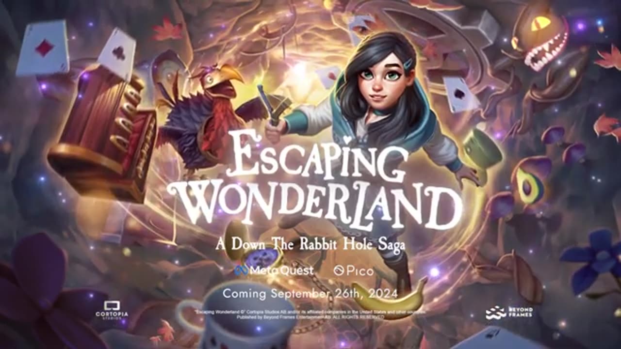 Escaping Wonderland - Official Release Date Trailer | VR Games Showcase 2024