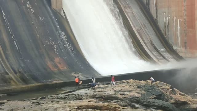 Water Dam Gate Opening