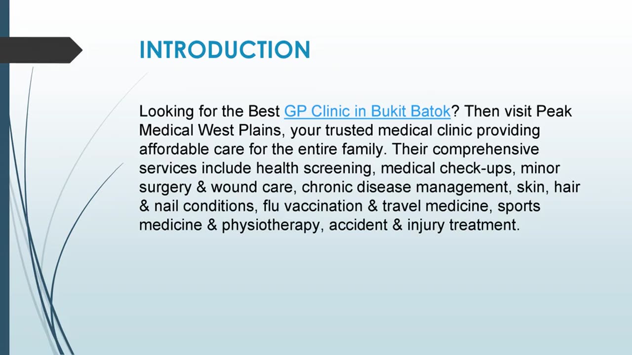 Best GP Clinic in Bukit Batok