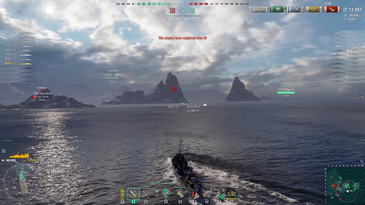 World of Warships in the Kidd