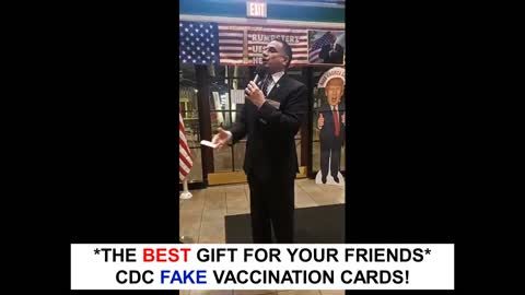 🔊 Let's Go Brandon Vaccination Cards... Special Message from John Di Lemme