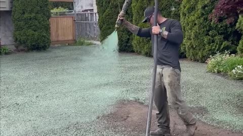 Satisfying Hydroseed Mix Spraying