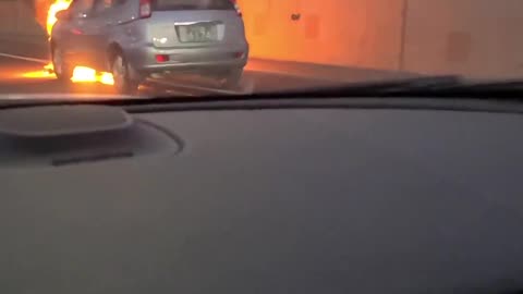 Korean car fire