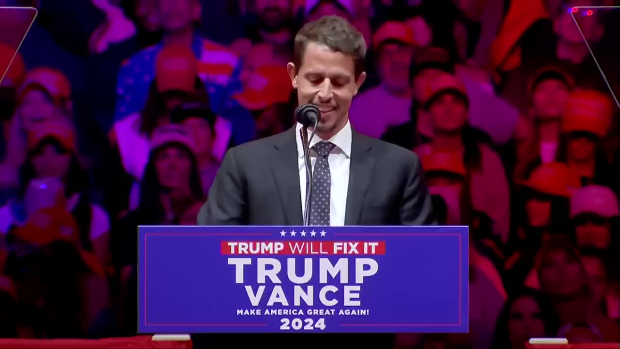 Comedian Tony Hinchcliffe at MSG Trump Rally