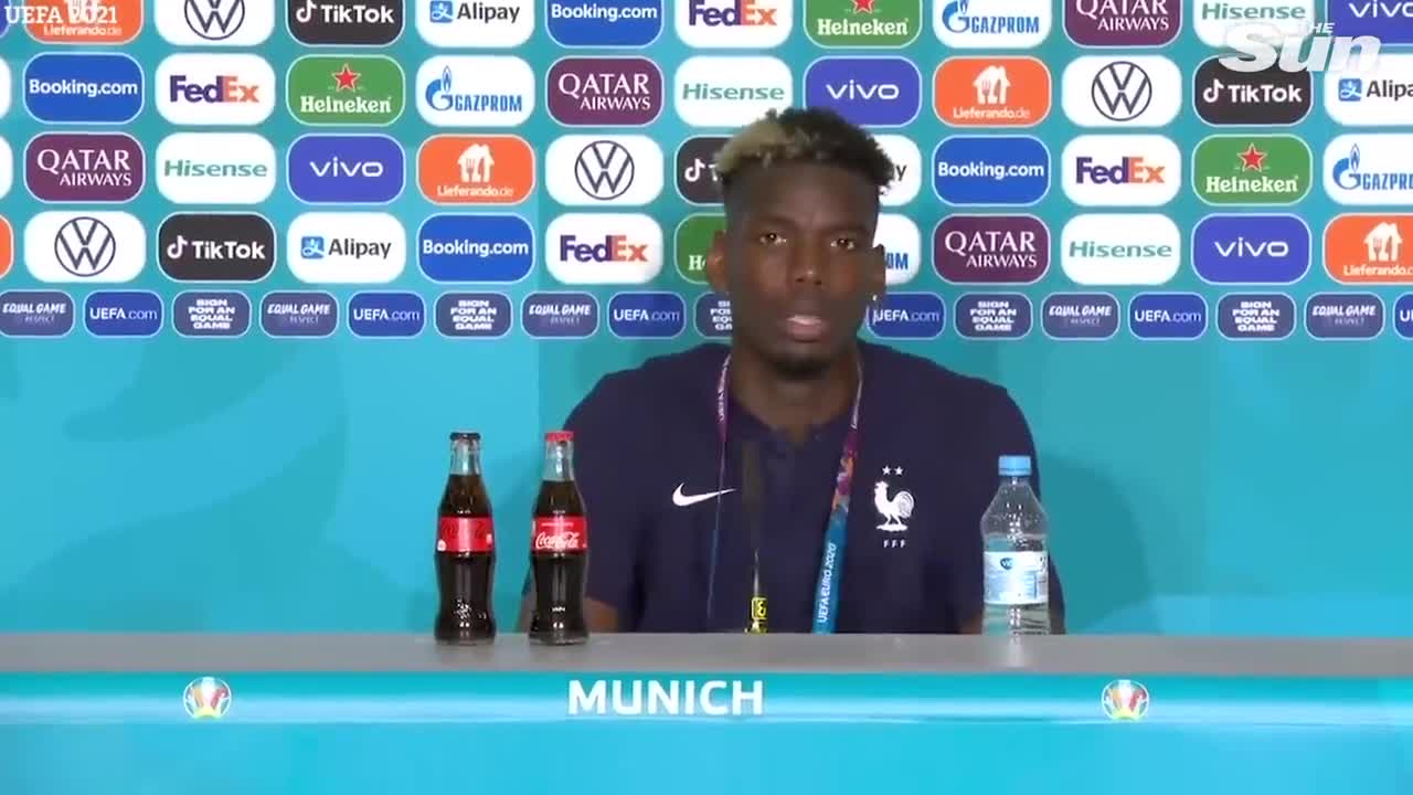 The huge reaction of Paul Pogba and Cristiano Ronaldo