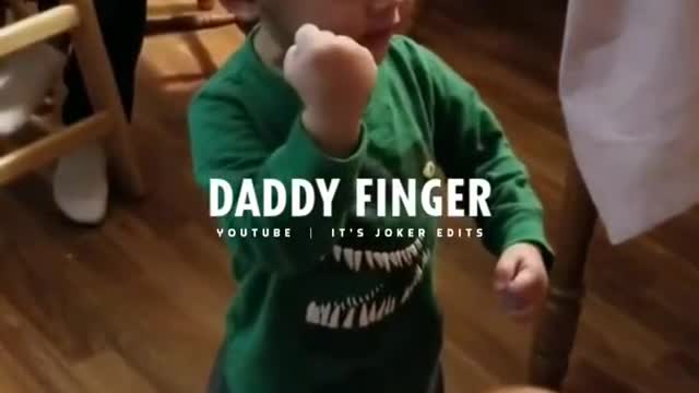 Daddy finger daddy finger . Funny moment #3