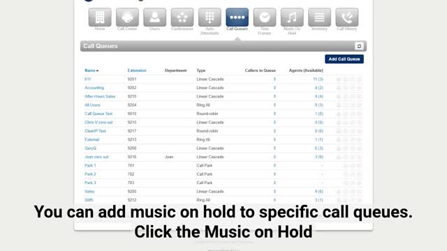 Call Queues - Adding Music on Hold