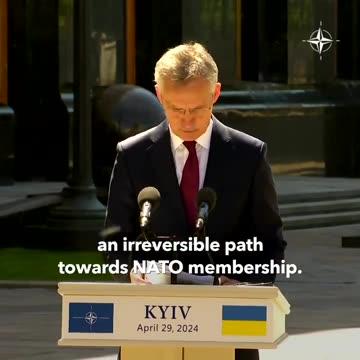 NATO Chief confirms Ukraine will become a member of NATO.