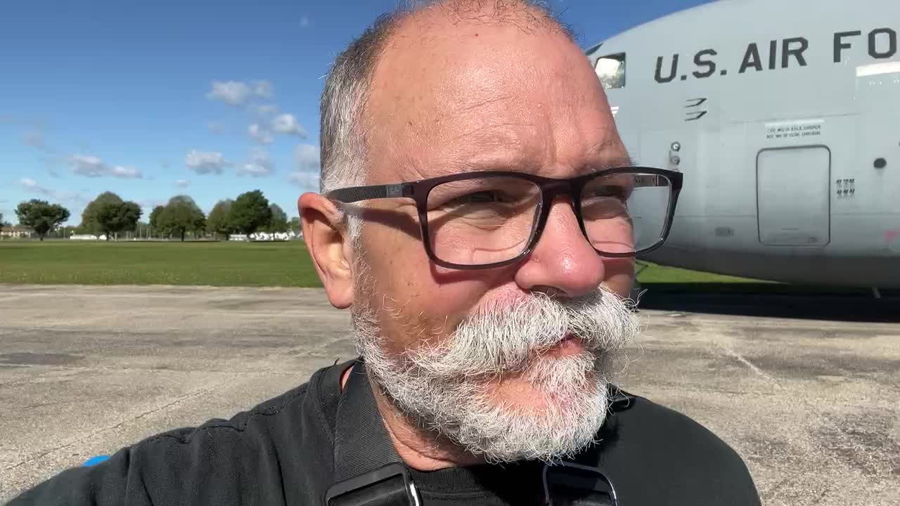 WINDY DAY AT NATIONAL MUSEUM OF THEUSA AIR FORCE