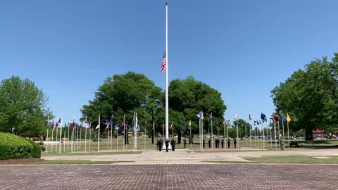 HONOR GAURD PREFORMS 21 GUN SALUTE AND TAPS