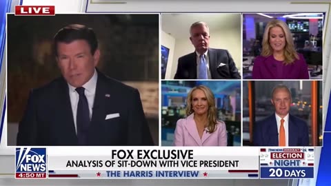 Bret Baier says Kamala's staff was frantically trying to end the Fox interview