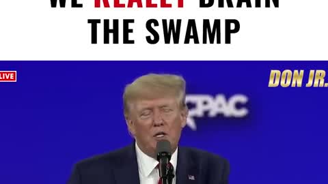 TRUMP : Here's how we REALLY drain the swamp