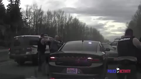Police Pursuit with a Clean PIT and Box In