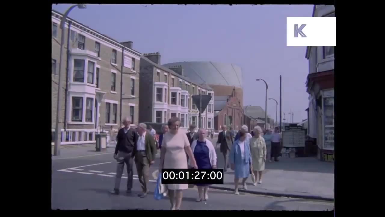 Early 1970s Blackpool in Summer, UK in HD from 35mm.