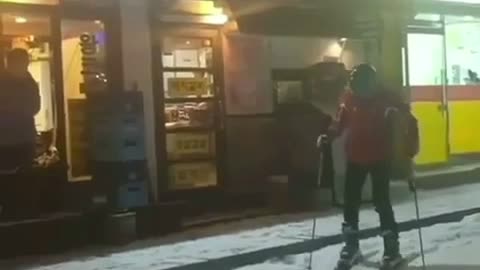 One day with a lot of snow