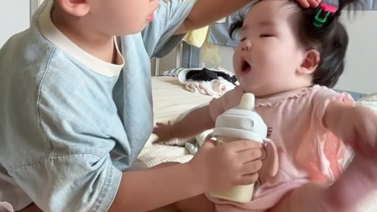 Feeding a younger sibling