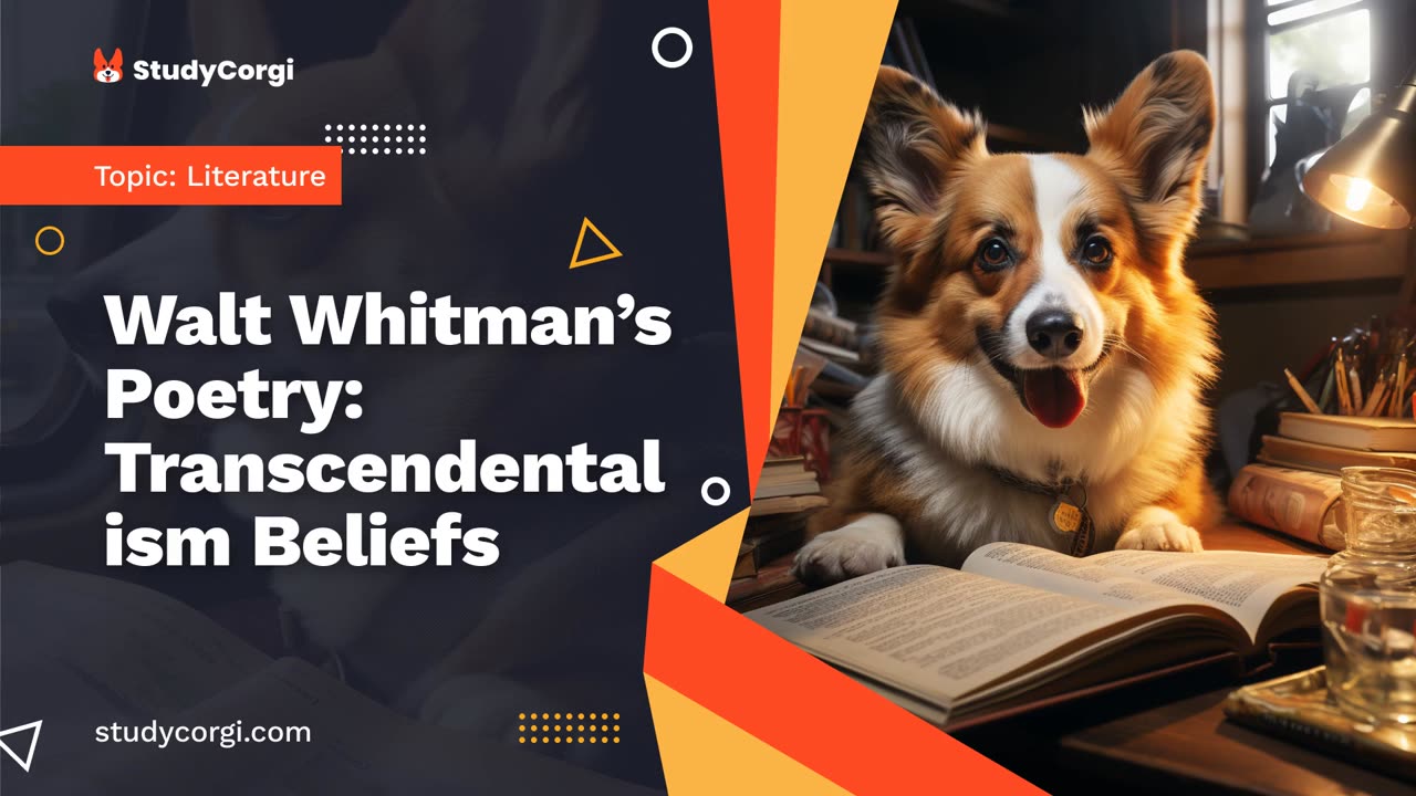 Walt Whitman’s Poetry: Transcendentalism Beliefs - Research Paper Example