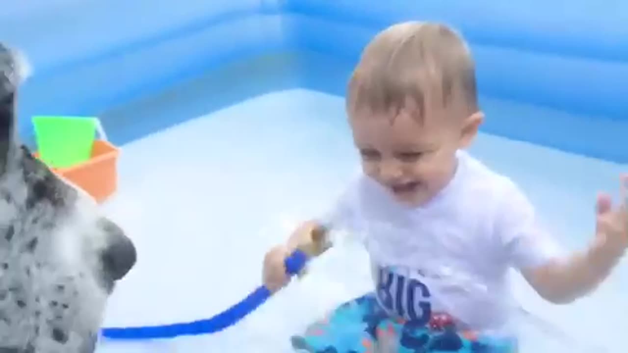 Funny Babies Playing With Water || Baby Outdoor Video