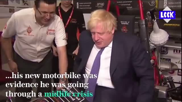 Boris Johnson Couldn't Fit himself in * Formula Car*