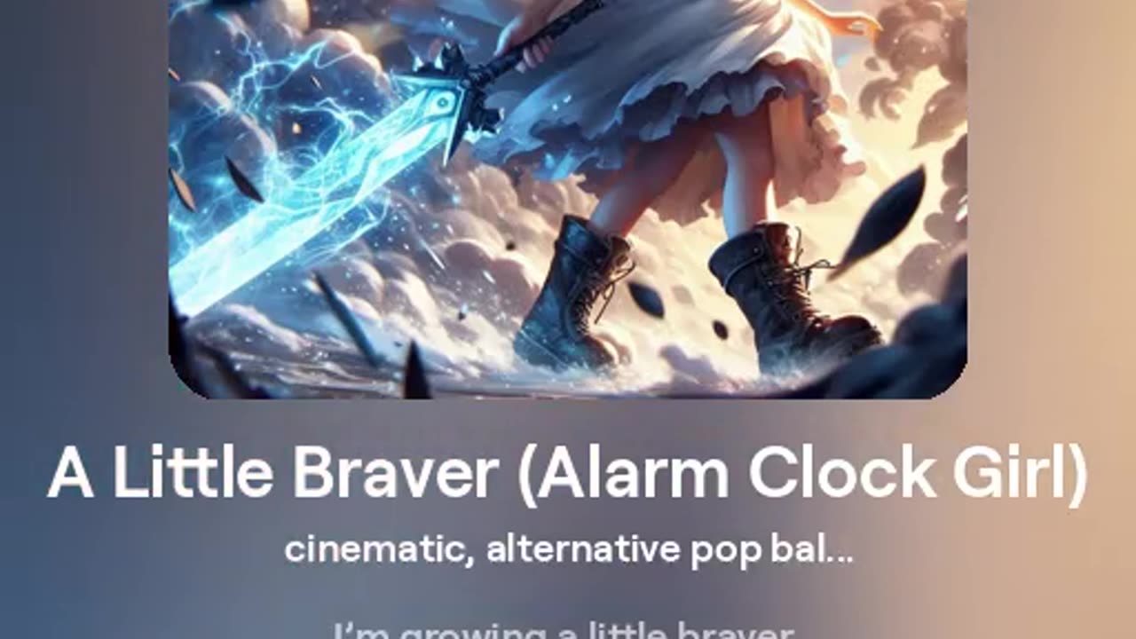 A Little Braver | Theme Song for Alarm Clock Girl