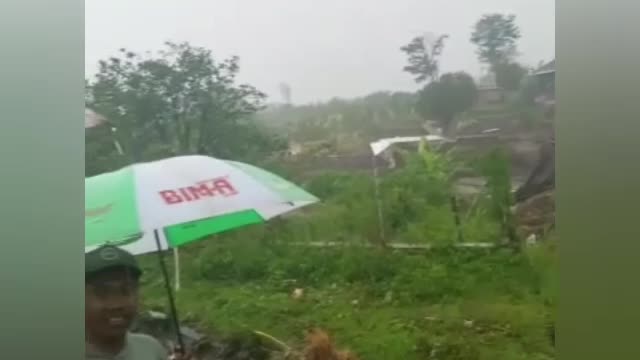 Flash Flood in Batu City, Malang, East Java, Indonesia