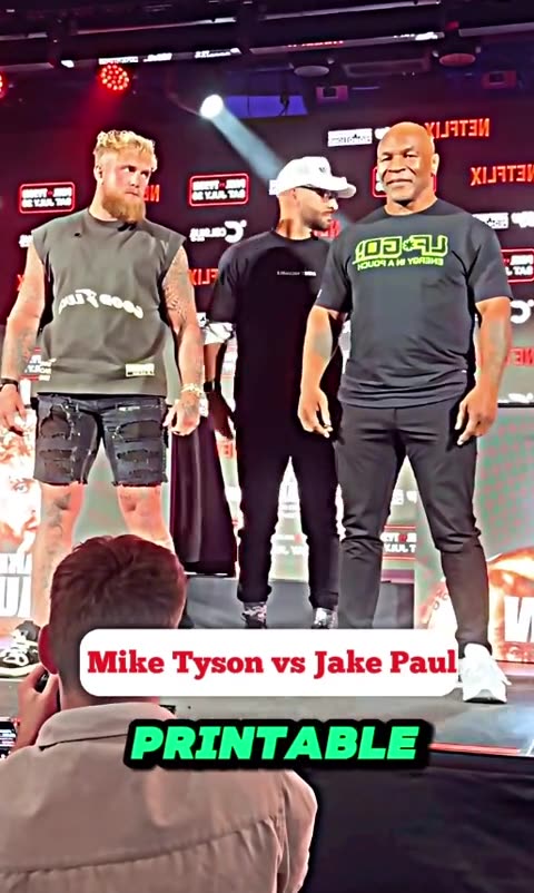 Mike Tyson and The other dude that is going to get destroyed by him!!