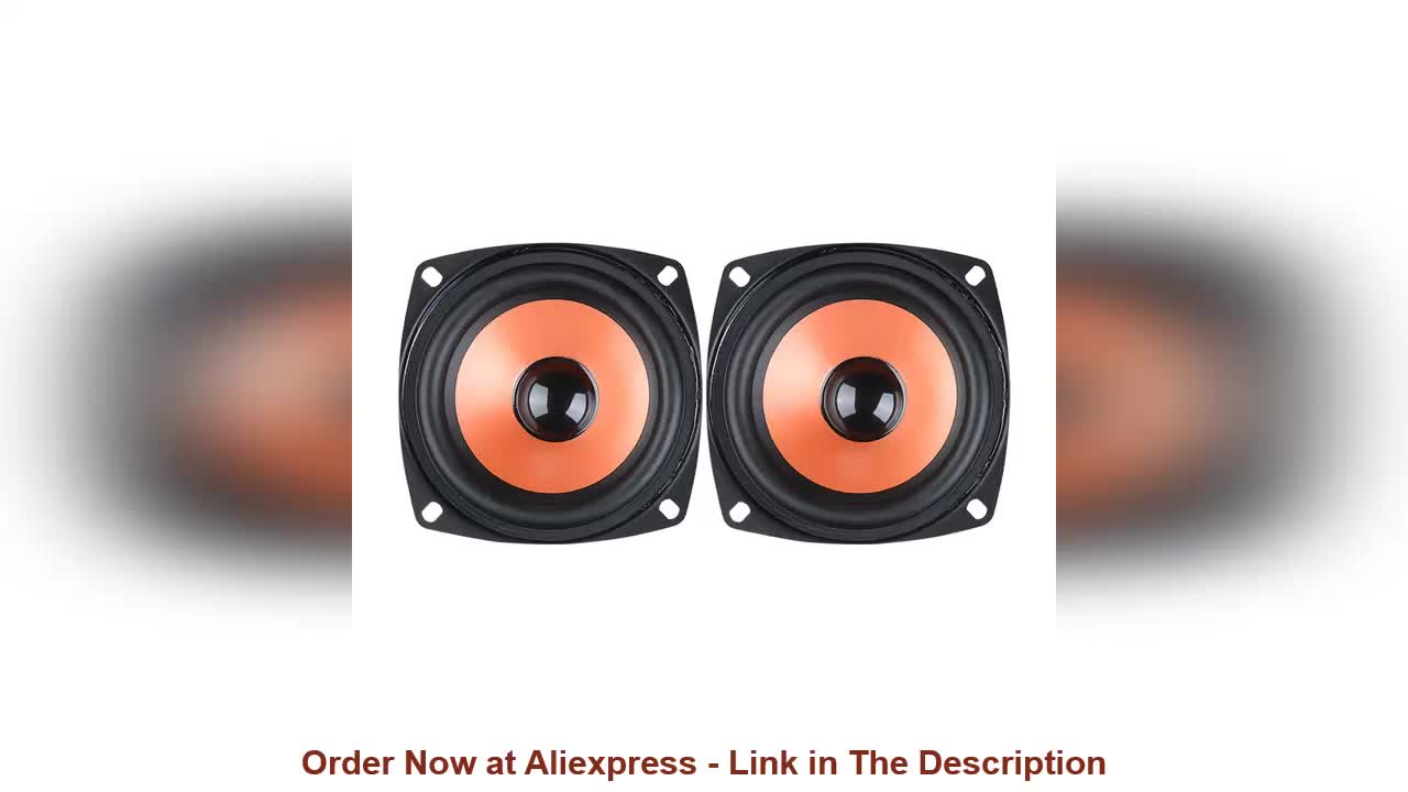 ☀️ AIYIMA 2Pcs 3.5 Inch Full Range Audio Speakers Column Portable Fever Sound Speaker 4 Ohm 20 W