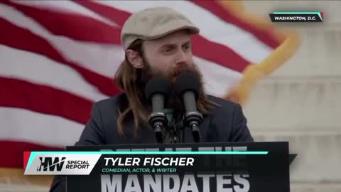 Tyler Fischer is the king of pandemic comedy - Stop the Mandates Rally in DC