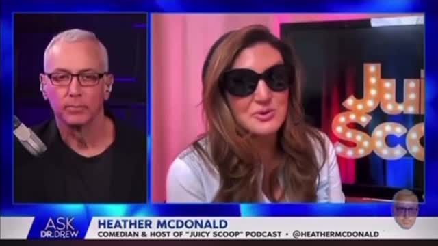 Heather McDonald, booster-bragging comedian who fell on stage, discusses with Dr. Drew