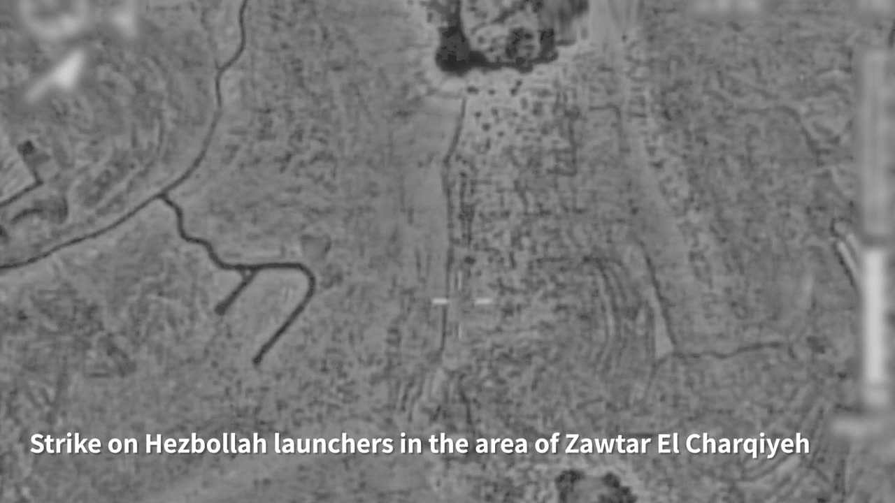 IDF: A short while ago, the IAF struck over ten Hezbollah launchers and military