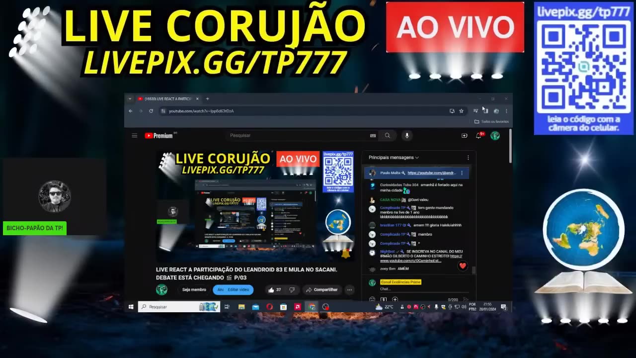 Canal Evidências - lpp8d63tDzA - REACT A PARTICIPAÇÃO DO LEANDROID 83 E MULA NO SACANI P03